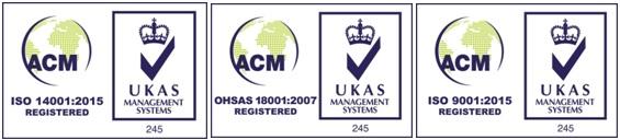 ISO 14001 and OHSAS 18001 accreditation